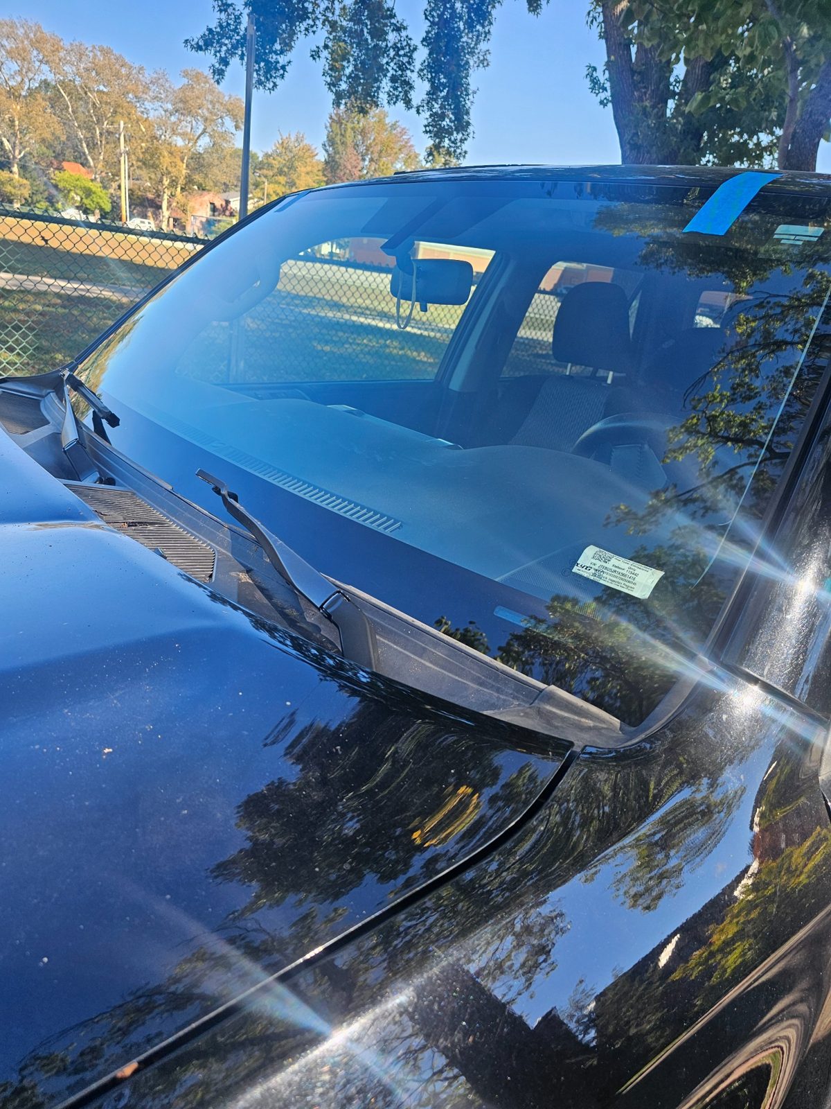 Completed mobile windshield replacement by Auto Glass Xpress in St. Louis Missouri